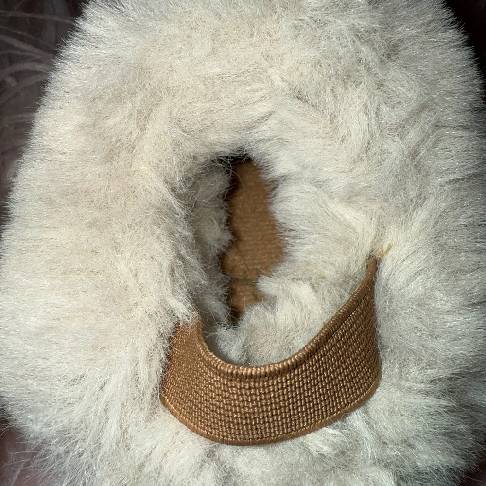 The Children's Place Tan Slippers with Faux Fur